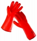 Rukavice CERVA FLAMINGO bavlnený úplet máčaný v PVC zateplené červené