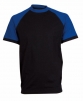 Tričko CXS OLIVER ORION bavlna 180 g krátky rukáv okrúhly priekrčník čierno/modré