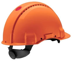 Prilba PELTOR 3M™ G3000 senzor 3M™ Uvicator™ EX vystúpený zosilnený vrchlík s ventilačnými otvormi račňa oranžová