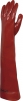 Rukavice Delta Plus VENITEX 600 bavlnený úplet máčaný v PVC dlhé 60 cm červené