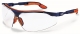 Okuliare UVEX i-vo Supravision Excellence modro/oranžové nastaviteľné stráničky nezahmlievajúce nepoškrabateľné číre