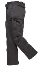 Nohavice COMBAT pánske do pása s vreckami predĺžené nohavice čierne veľkosť 42" - XL