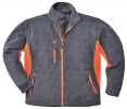 Mikina dvojfarebná PW Texo Heavy fleece 400 šedo/oranžová