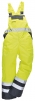 Nohavice DUO TERMO náprsenkové zateplené nepremokavé vysoko viditeľná žlto/modrá veľkosť XL