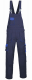 Montérkové nohavice PW TEXO Contrast s náprsenkou traky BA/PES tmavo modro/svetlo modré