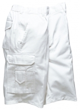 Montérkové krátke nohavice BOLTON PAINTERS biele veľkosť XL