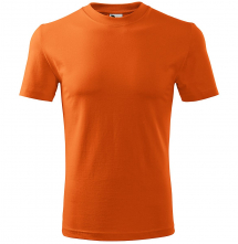 Tričko Malfini Classic 160 bavlnené krátky rukáv bezšvový strih trupu okrúhly priekrčník oranžové