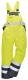 Nohavice DUO TERMO náprsenkové zateplené nepremokavé vysoko viditeľná žlto/modrá veľkosť XXL