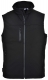 Softshellová vesta TECHNIK vodoodolná a priedušná čierna veľkosť XL