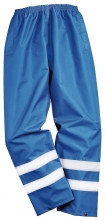 Nohavice IONA Lite do pása nepremokavé reflexné pruhy stredne modré veľkosť XL