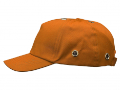 Čiapka so škrupinou VOSS Cap Classic vzhľad bejzbalky vetracie otvory nastavenie suchým zipsom oranžová