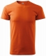 Tričko Basic 160 bavlnené okrúhly priekrčník silikónová úprava oranžové