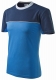 Tričko Malfini Colormix 200 bavlna okrúhly priekrčník dvojfarebné vyhotovenie azúrovomodré/tmavomodré