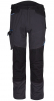 Nohavice PW WX3 do pásu PES/BA 280g strečový materiál trojité šitie prídavné vrecká sivo/čierne