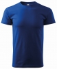 Tričko MALFINY Basic 160 bavlnené bezšvový strih trupu guľatý priekrčník silikónová úprava stredne modré