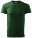 Tričko Malfini Basic 160 bavlnené krátky rukáv bezšvový strih trupu okrúhly priekrčník silikónová úprava tmavozelené